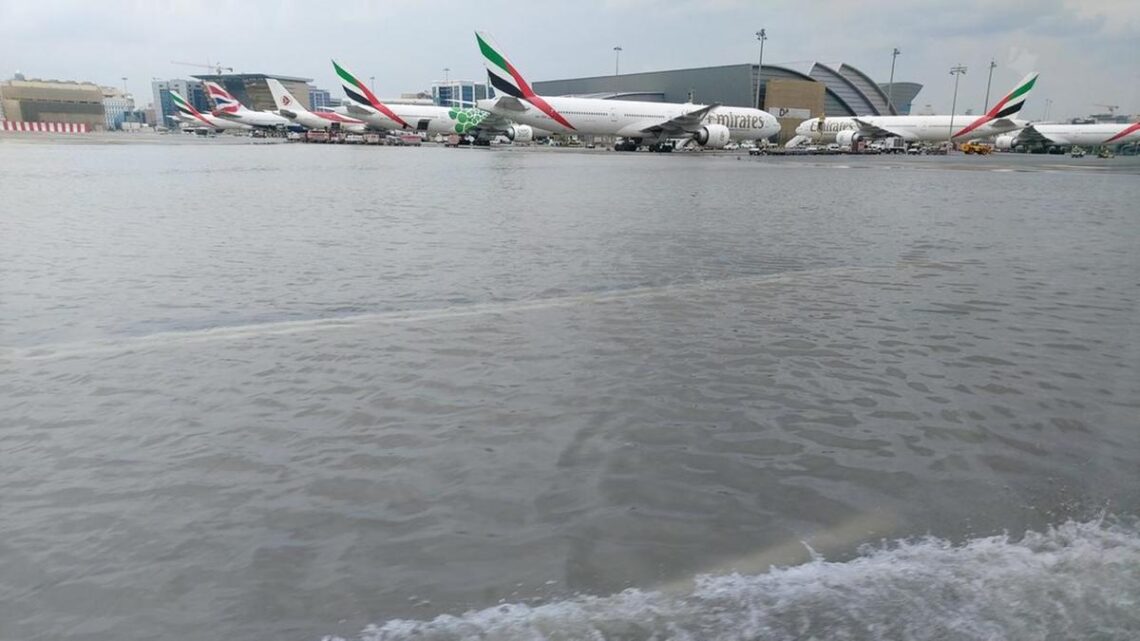 Dubai Flooded After Two Hours Torrential Rain, Flights Affected The